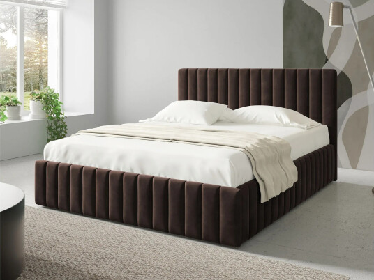 Desio Oppbevaringsseng 180x200 cm Brun