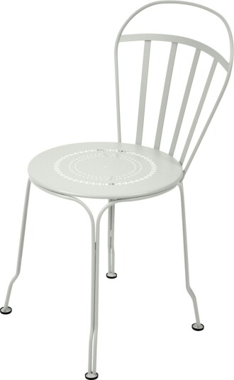 Fermob - Louvre Chair Clay Grey A5 - Utendørs Spisebordstoler - Grønn,Grå - Metall Fermob - Louvre Chair Clay Grey A5 - Utendørs Spisebordstoler - Grønn,Grå - Metall