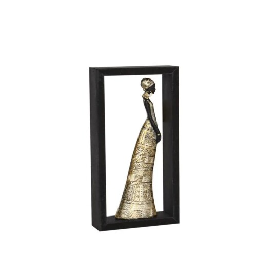 Romimex Dekorativ Figur Brun Dame 17 x 32 6 cm