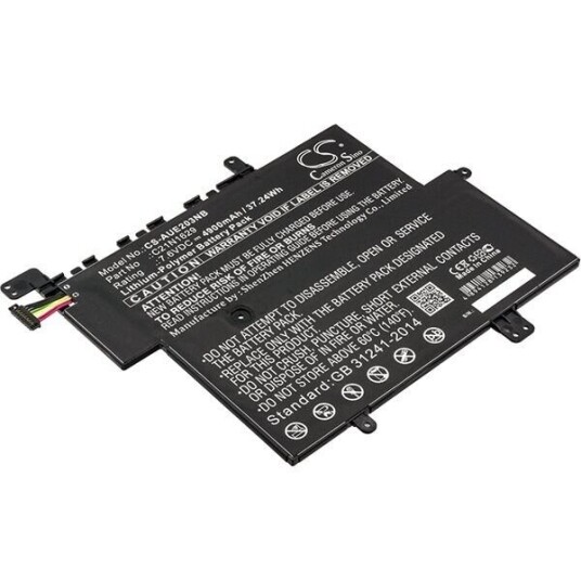 Asus E203NA batteri (4900 mAh 7.6 V, Sort)