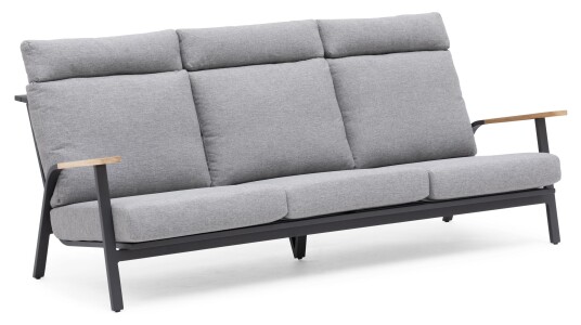 Hillerstorp Kungshult 3-seter sofa Grå med grå pute Grå Hillerstorp Kungshult 3-seter sofa Grå med grå pute Grå