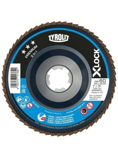 Xlock Lige Lamelskive 125X22,23/Xl Za60q B Xlock Lige Lamelskive 125X22,23/Xl Za60q B