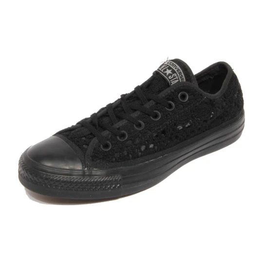 Converse Dame Sko Svart 38 EU,