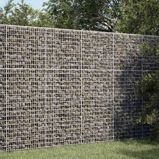 vidaXL Gabion med 3,5 mm wire og 5x2,5 cm nett 150x20x150 cm