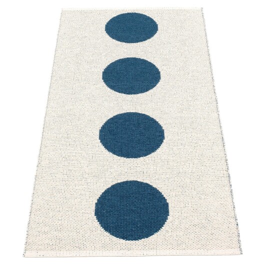 Pappelina Vera matte 70x150 cm ocean blue / vanilla