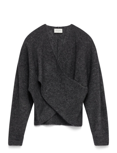 MSCH Copenhagen Mschzinelle Hope Wrap Pullover - Grey - M/L