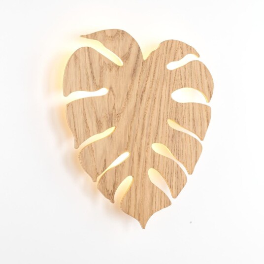 Monstera wood vegglampe - Eik Monstera wood vegglampe - Eik