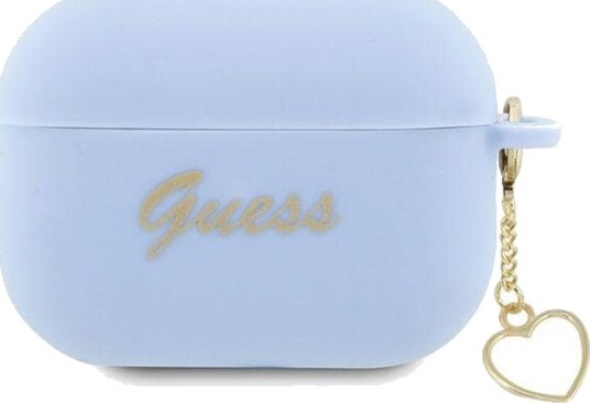 Guess Etui Guess Guap2lschsb Apple Airpods Pro 2 Silikon Charm Hjerte Blå (Blue) – Silicone Charm Heart Collection Guess Etui Guess Guap2lschsb Apple Airpods Pro 2 Silikon Charm Hjerte Blå (Blue) – Silicone Charm Heart Collection