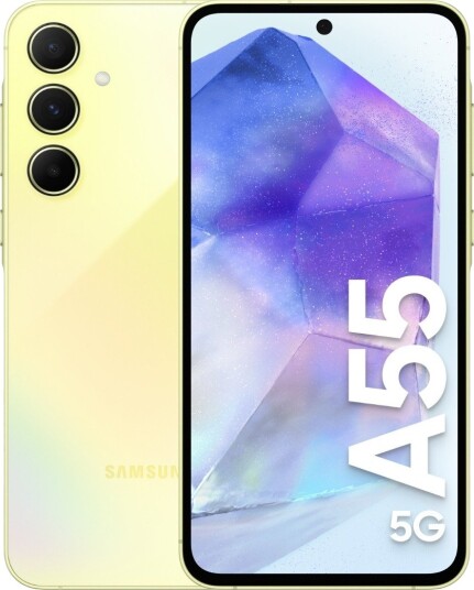 Samsung Galaxy A55 5G 128GB AMOLED Smartphone i Gul