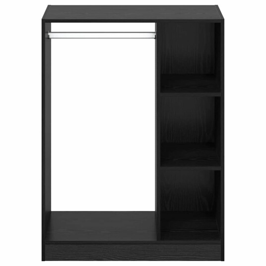  Garderobeskap Svart eik 77 x 48 x 102 cm Konstruert tre