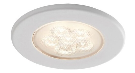 ID-LED 2,5W 350mA Varmhvit Møbelspott Hvit