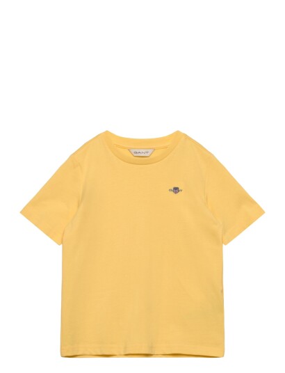 Gant Kids Shield Ss T Shirt   Yellow   116
