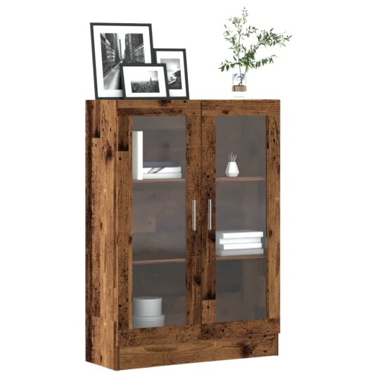 Bokhylle gammelt tre 82,5x30,5x115 cm konstruert tre