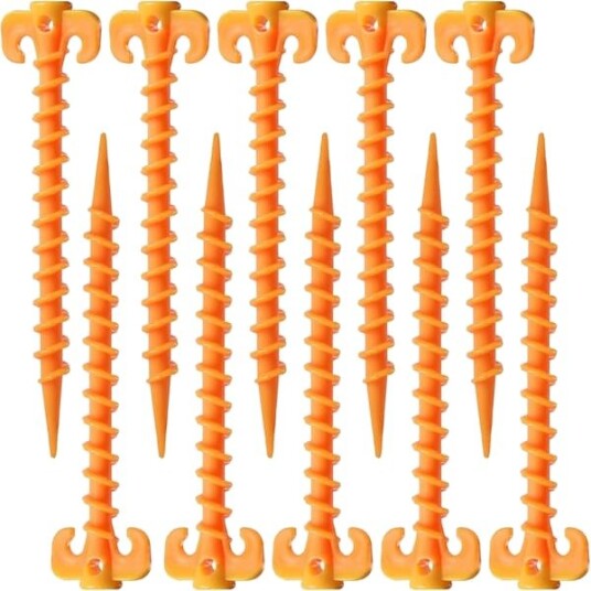 Ukjent merke teltutstyr 20cm×4.5cm 10 stykker . Gule markpinner PP plast teltplugger reppfeste for utendørs teltutstyr telttilbehør for strand Ukjent merke teltutstyr 20cm×4.5cm 10 stykker . Gule markpinner PP plast teltplugger reppfeste for utendørs teltutstyr telttilbehør for strand