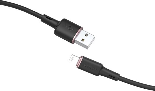 Usb-Kabel Acefast C2-02 Mfi Usb-A Til Lightning 1,2 M Svart C2-02-A-L Svart
