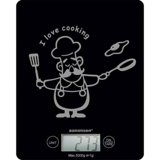 Aanonsen Kjøkkenvekt. I love cooking Max 5 kg