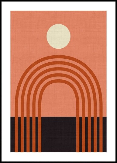 Geo Shapes Fall 21 Arc Plakat / 100x150cm