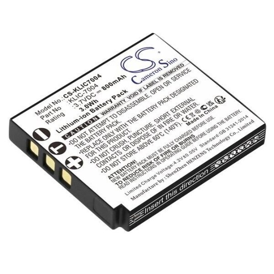 Kodak EasyShare V1273 batteri (800 mAh 3.7 V) Kodak EasyShare V1273 batteri (800 mAh 3.7 V)