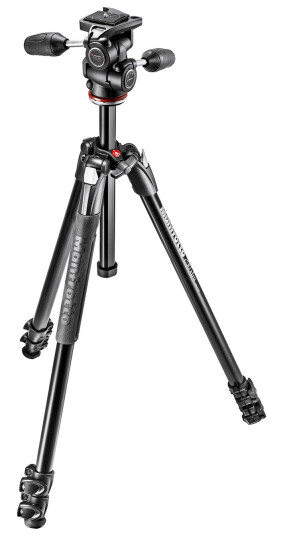 Manfrotto 290 Xtra Aluminium 3-Section Tripod with Head Manfrotto 290 Xtra Aluminium 3-Section Tripod with Head