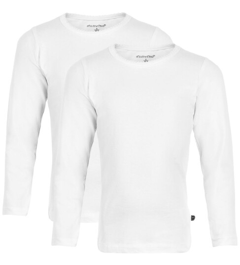 Minymo Genser - 2-pack - Hvit - Minymo - 1 år (80) - Genser