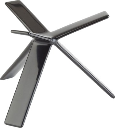 Buffetstander Star 12 Cm Gummibelagt Metal Sort,Stk