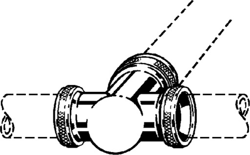 1,1/4 x 1,1/2" T-stykke