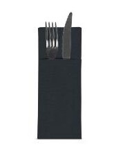 Serviet Tablesmart Airlaid 40X32 Cm Til Bestik Sort,24 Pk X 50 Stk