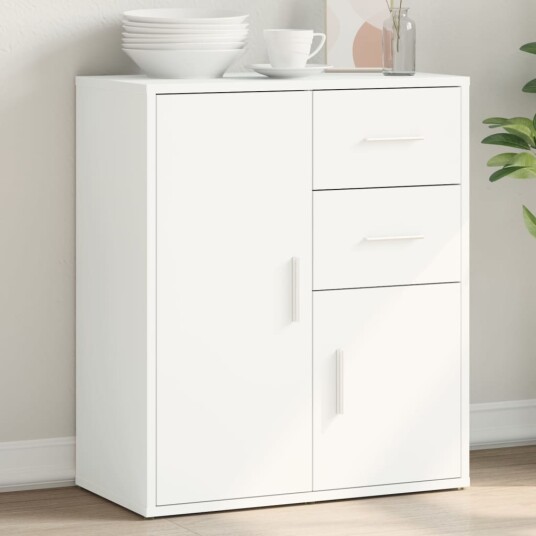 Skjenk hvit 60x31x70 cm konstruert tre Skjenk hvit 60x31x70 cm konstruert tre