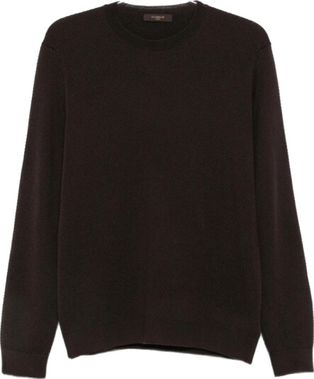Zanone Herre Strikkevarer Brun 2XL,