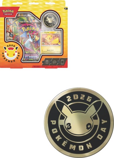 Pokémon Day 2026 Samlekortsett med boosterpakker og mynt