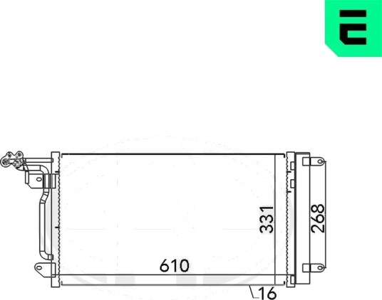 Kondensator klimaanlegg ERA 667026