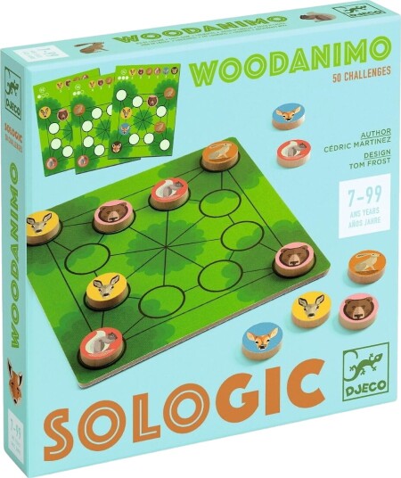 Djeco Spill Sologikk Woodanimo OneSize Spill Turkis