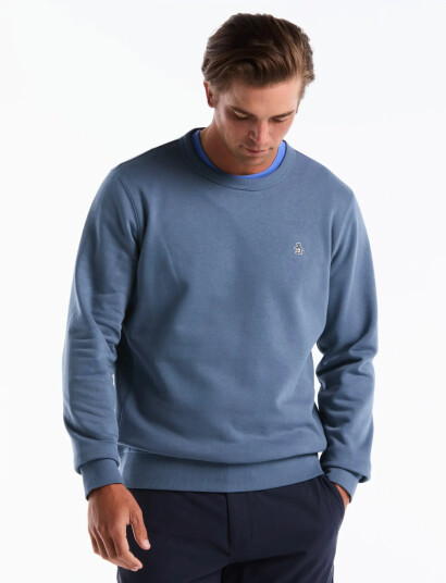 Original Penguin Org Flc Crew Neck Sti Blue S