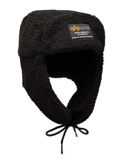 Alpha Industries Alpha Teddy Hat - Black - ONE SIZE Alpha Industries Alpha Teddy Hat - Black - ONE SIZE