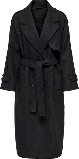 ONLY Onldear Trillion Long Belt Coat Pnt Noos Grey L ONLY Onldear Trillion Long Belt Coat Pnt Noos Grey L