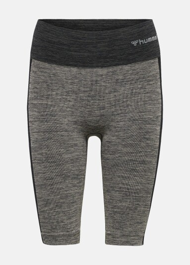 Hummel Hmlclea Seamless Cycling Short Chateau Gray/Black Melange L Korte Tights