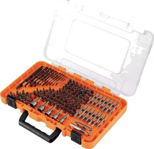 Neo Tools Sett Med Bor Og Bits, Hylser, 120 Deler