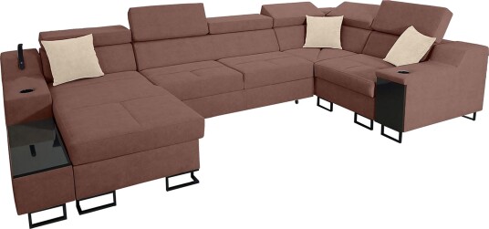 5 seters Sovesofa Venstre Rosa 5 seters Sovesofa Venstre Rosa
