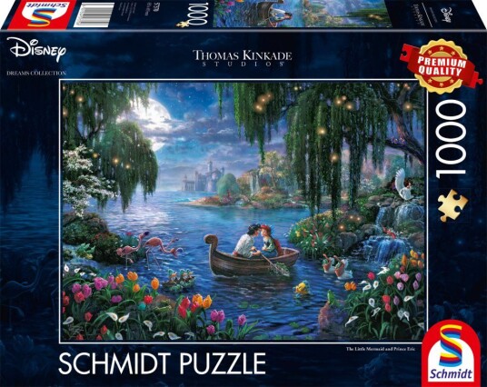 Disney The Little Mermaid Thomas Kinkade Puslespill 1000 brikker Schmidt