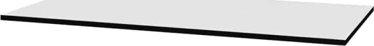 Vikingbad HPL Benkeplate Tosidig Hvit Matt og Blank 180cm
