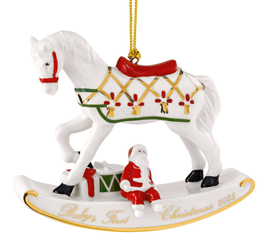 Villeroy & Boch Christmas Classic juletrepynt gyngehest 9 cm Villeroy & Boch Christmas Classic juletrepynt gyngehest 9 cm