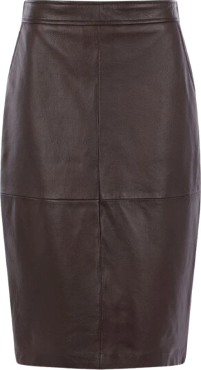 Max Mara Studio Dame Skjørt Brun L,