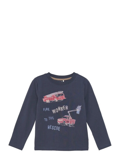 Minymo T-Shirt Ls Blue 128