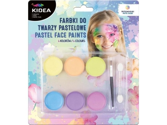 Derform Pastell Ansiktsmaling 6 Farger Kidea
