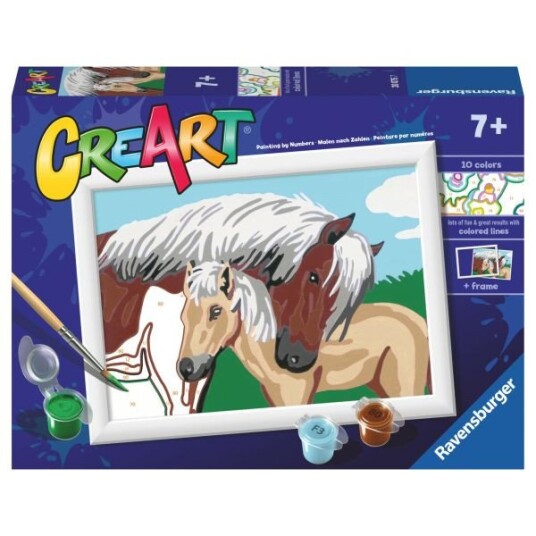 Ravensburger CreArt Mal Etter Nummer Mor Og Føll