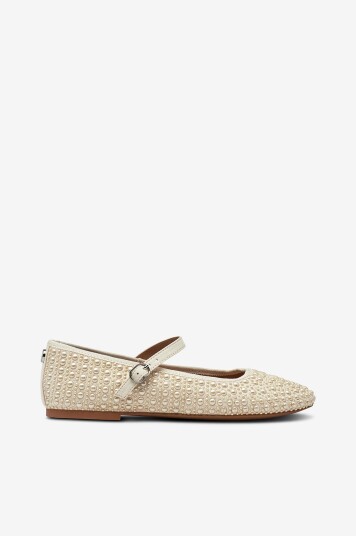 Steve Madden Ballerinasko Vinetta P Sandal Hvit