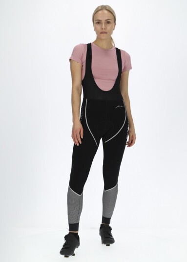 Swedemount Giro Bike Bib Long Tights Thermal W Black/Reflective 36 Sykkelbukser Korte