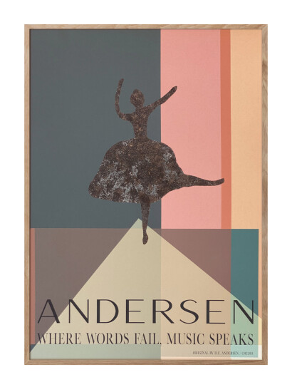 ChiCura H.c. Andersen - Music Speaks - Multi/patterned - 14.8X21CM ChiCura H.c. Andersen - Music Speaks - Multi/patterned - 14.8X21CM