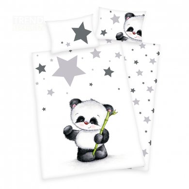 HERDING Sengetøy LITTLEn panda 100 x 135 cm HERDING Sengetøy LITTLEn panda 100 x 135 cm