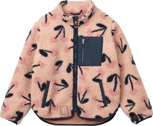 Liewood Fleecejakke Nolan MEGA Cherry Heart/Rosey Liewood 2 år 92 Fleecejakke Rosa